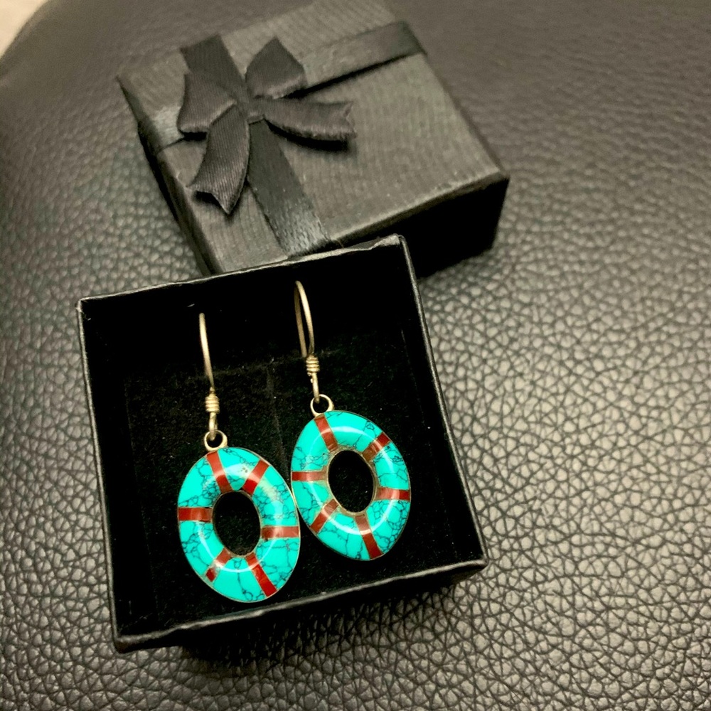 925 silver turquoise earring
